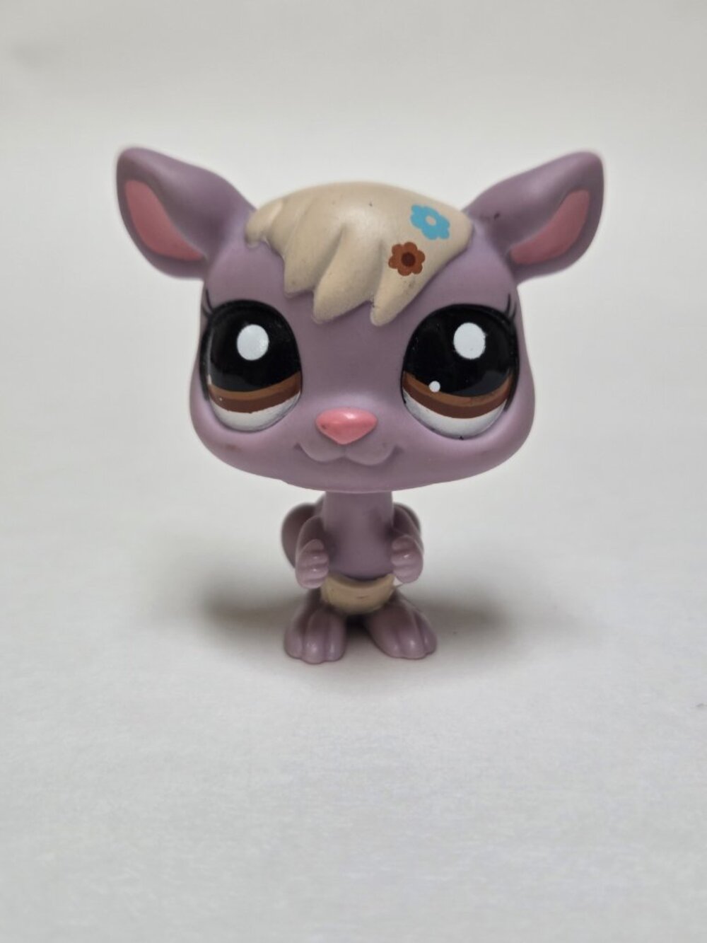 Littlest Pet Shop #2224 Kangaroo Purple w/ Brown eyes Authentic LPS Hasbro